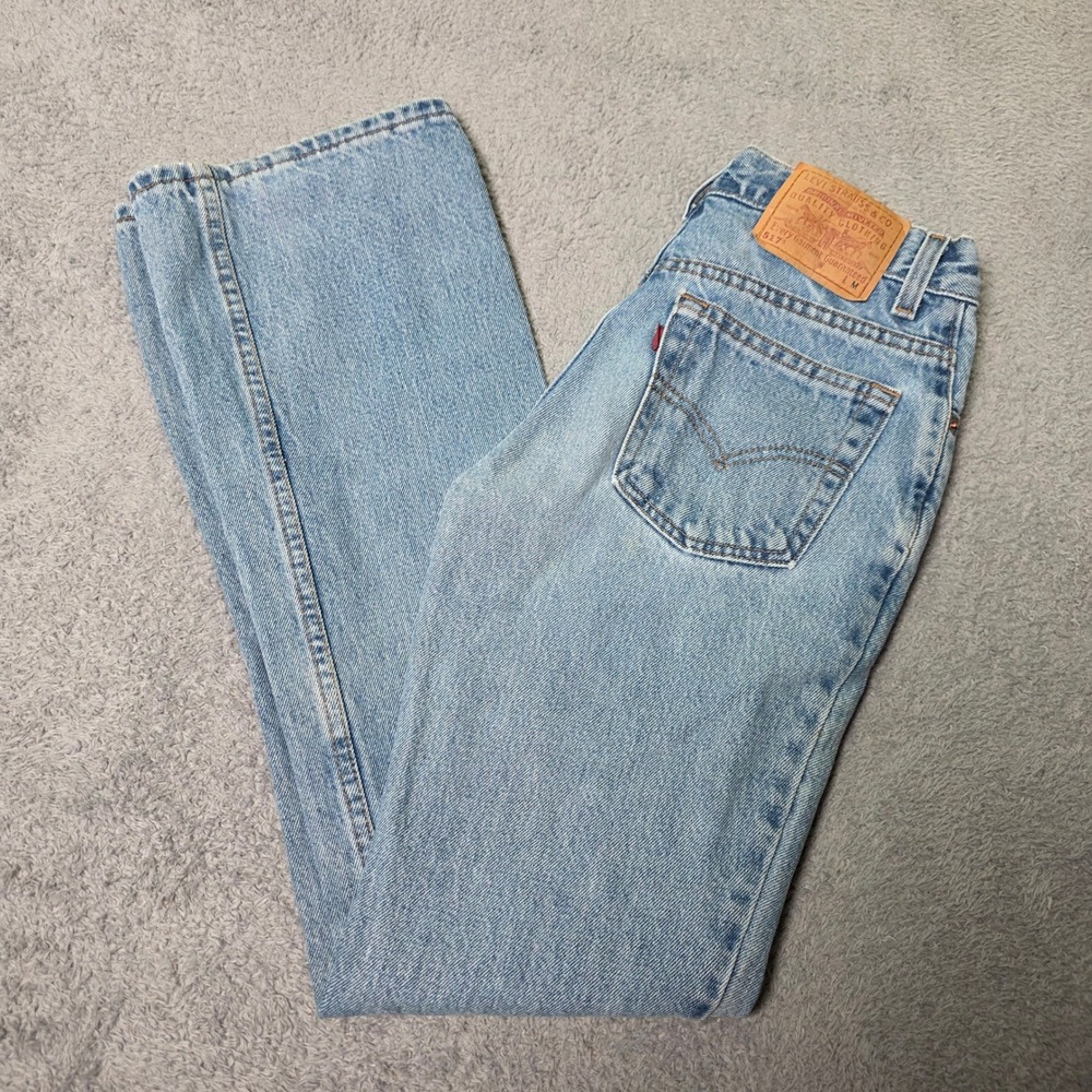 Levi's Juniors 5 JR. M 517 Bootcut Jeans Light Blue Low Rise Made in USA Vintage